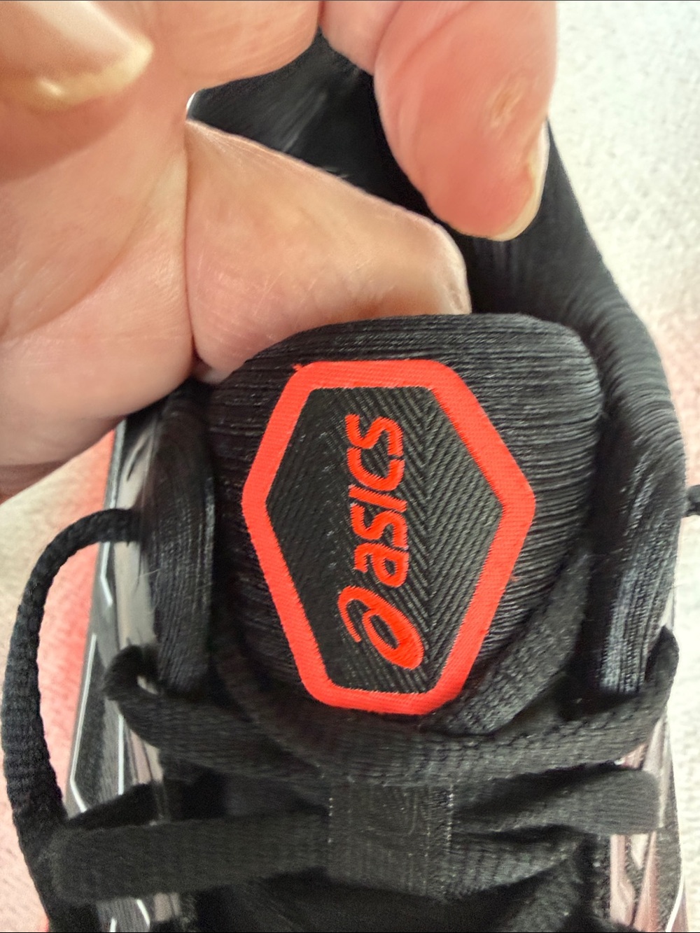 Asics Gel-Kayano 30 Black & Neon Coral Running Sneakers - Picture 10 of 11